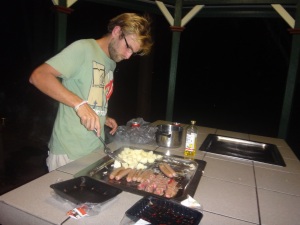barbecue avec du kangourou